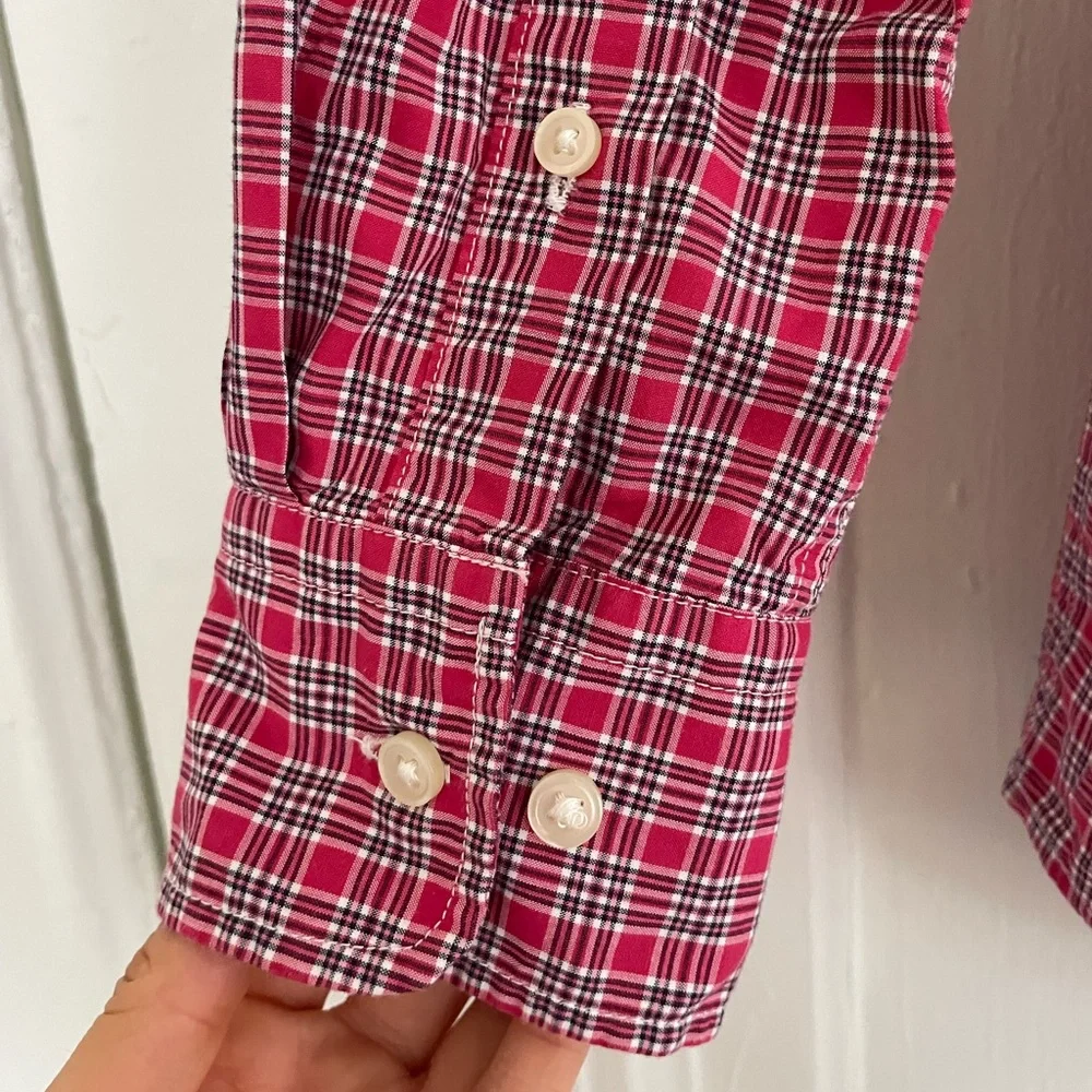 Red Plaid Button Down - Picture 6 of 8
